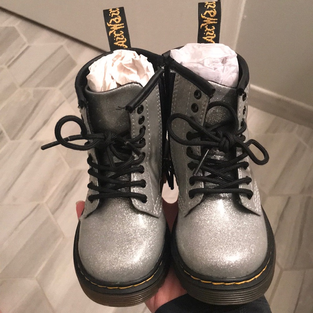 Toddler Girl’s Sz 7 Glitter Dr Marten’s Boots
